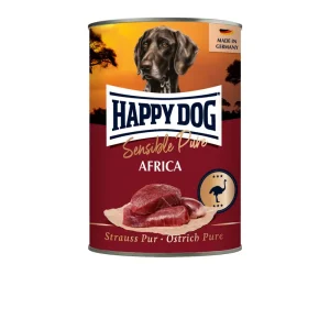 HAPPY DOG Africa Strauß PUR 400 g Neu Im Sortiment